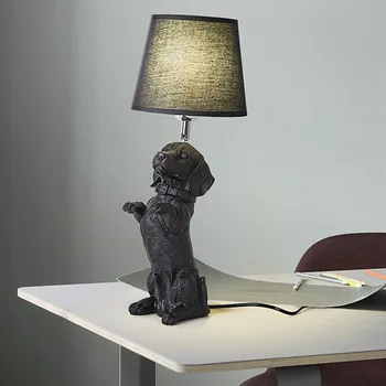 Designer White Black Resin Dog Table Lamp Nordic night Desk LED lamps for Bedroom Bedside Learning Eye Care Puppy Lighting
Designer White Black Resin Dog Table Lamp Nordic night Desk LED lamps for Bedroom Bedside Learning Eye Care Puppy Lighting