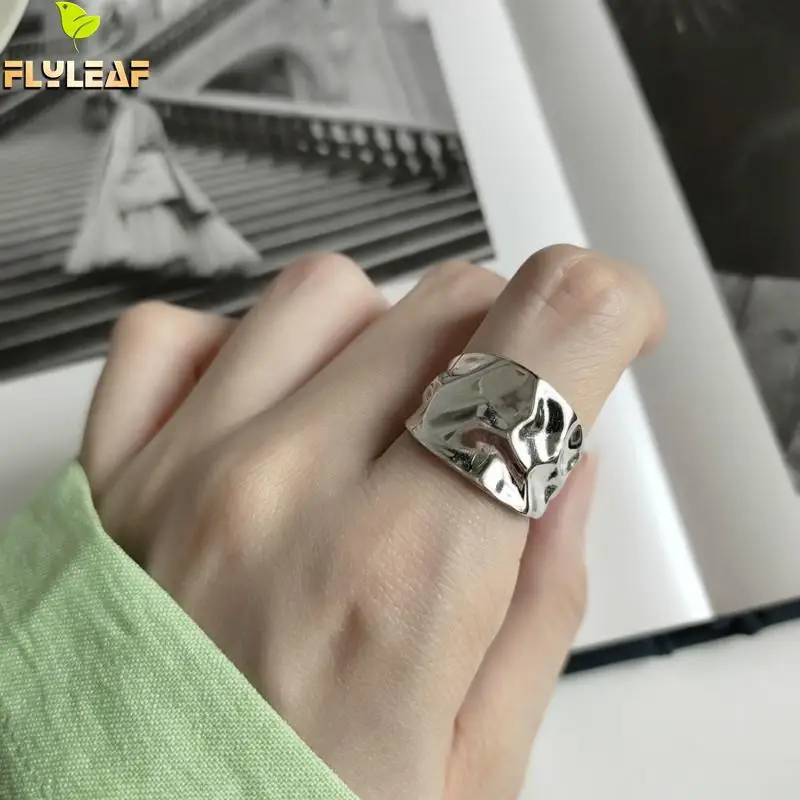 Flyleaf Ins Style Irregular Wide Surface Real 925 Sterling Silver Rings For Women High Quality Fine Jewelry Femme Open Ring
Flyleaf Ins Style Irregular Wide Surface Real 925 Sterling Silver Rings For Women High Quality Fine Jewelry Femme Open Ring