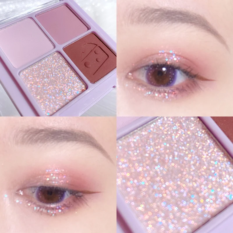 4Color Professional Shimmer Matte Glitter Eyeshadow Palette Waterproof Metallic Diamond EyeShadow Pallete Pigment Makeup Pallete
4Color Professional Shimmer Matte Glitter Eyeshadow Palette Waterproof Metallic Diamond EyeShadow Pallete Pigment Makeup Pallete