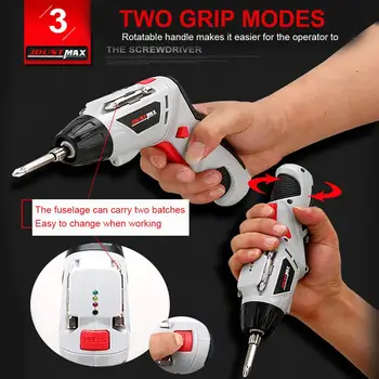 Portable Electric Drill Driver 220R/MIN LED Power Tools Grinding Electric Drill Durable Practical Cutting 4.8V 45pcs/Set
Portable Electric Drill Driver 220R/MIN LED Power Tools Grinding Electric Drill Durable Practical Cutting 4.8V 45pcs/Set