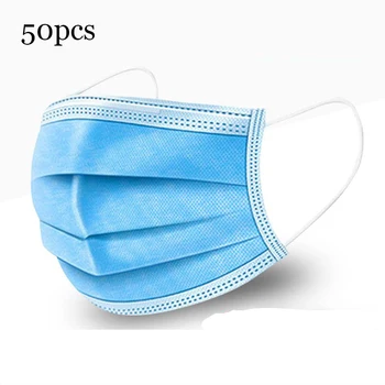 50Pcs Mask Disposable Nonwove 3 Layer Ply Filter Mask mouth Face mask filter safe Breathable dustproof Protective masks
50Pcs Mask Disposable Nonwove 3 Layer Ply Filter Mask mouth Face mask filter safe Breathable dustproof Protective masks