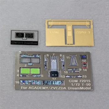 Dream Model CDM 72015 1/72 T-50 Colorful Etching Parts Photo-etched Model Parts for Academy/ ZVEZDA Accessories
Dream Model CDM 72015 1/72 T-50 Colorful Etching Parts Photo-etched Model Parts for Academy/ ZVEZDA Accessories