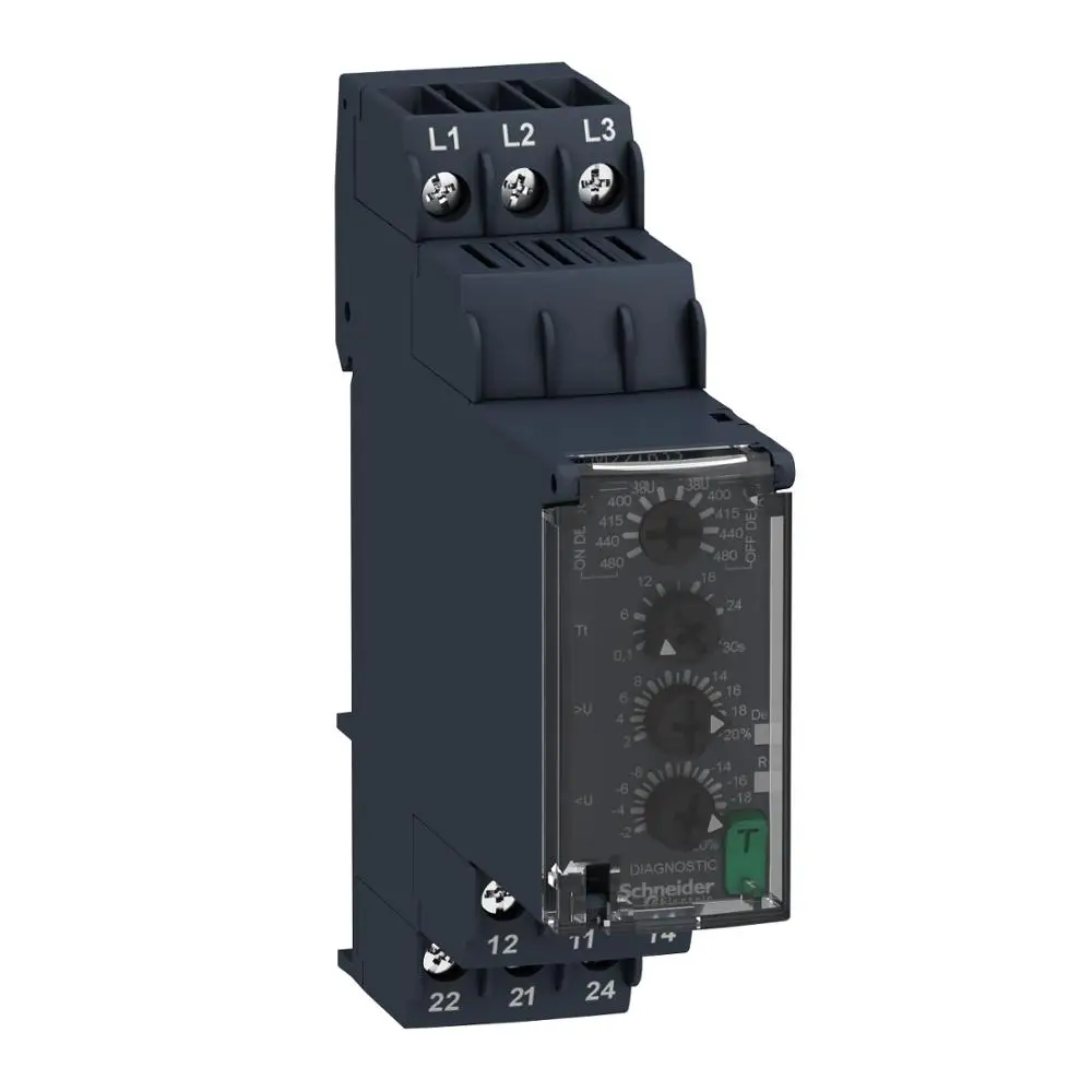Original export three-phase monitoring and control relay 8A 380-480VAC 2CO modular measurement and control relay RM22TR33
Original export three-phase monitoring and control relay 8A 380-480VAC 2CO modular measurement and control relay RM22TR33