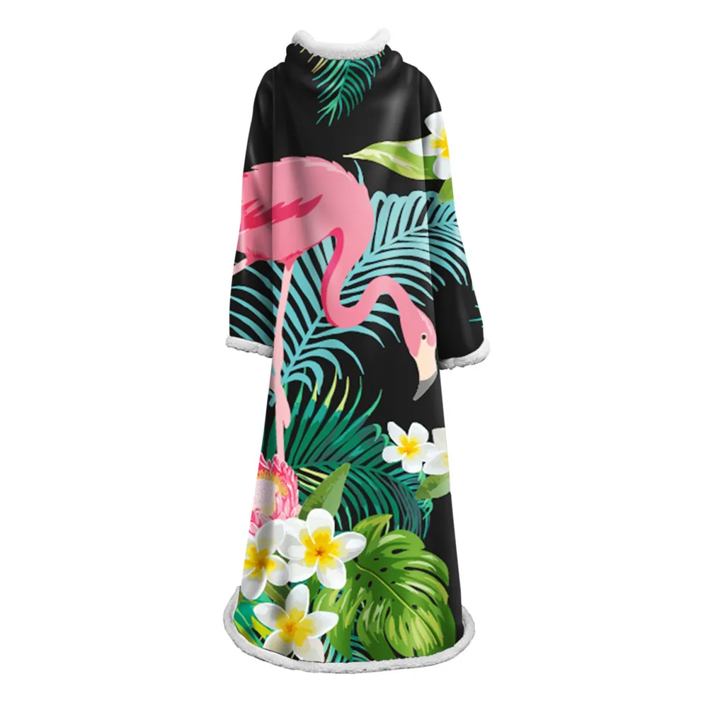 Flamingo Wearable Modern Lazy Flowers Blanket With Sleeves Winter 3D Print Cotton Velvet Leaves Blanket For Adults Travel Home
Flamingo Wearable Modern Lazy Flowers Blanket With Sleeves Winter 3D Print Cotton Velvet Leaves Blanket For Adults Travel Home