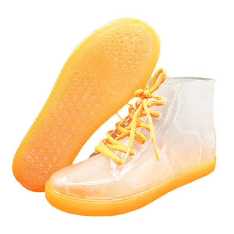 2018 Ms. new spring and summer autumn and winter rain boots non-slip flat with short boots transparent candy water shoes Martin
2018 Ms. new spring and summer autumn and winter rain boots non-slip flat with short boots transparent candy water shoes Martin