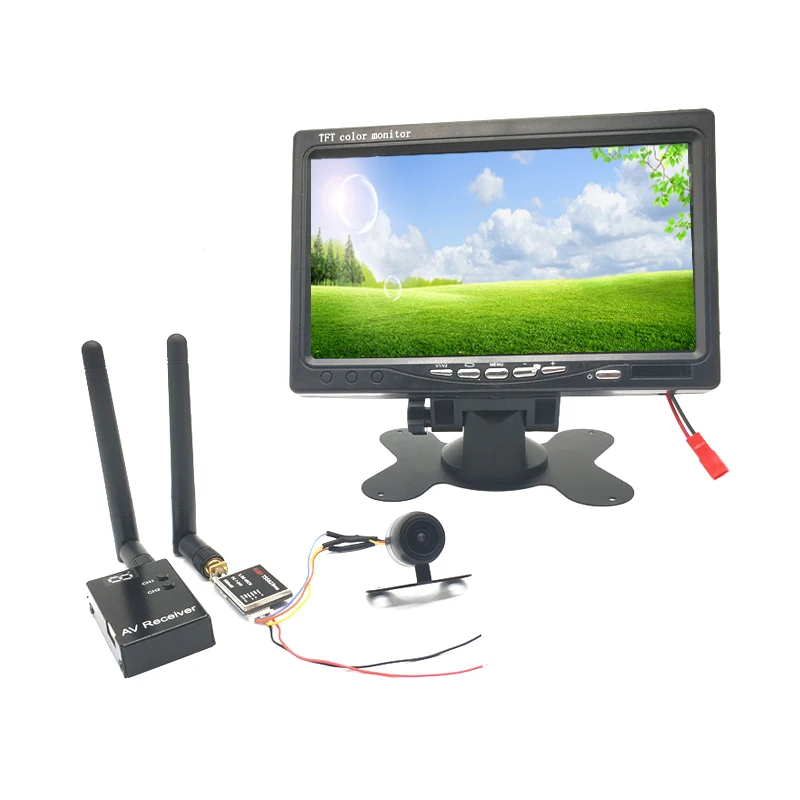Easy to use FPV System Wide Voltage 5.8G 40CH 600mw transmitter +FPV mini camera with 7 inch display for FPV Racing Drone
Easy to use FPV System Wide Voltage 5.8G 40CH 600mw transmitter +FPV mini camera with 7 inch display for FPV Racing Drone
