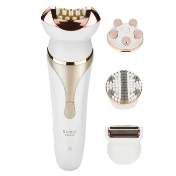 Kemei 4 in 1 Professional Painless Epilator Face Wash Face Massager Rechargeable Women Body Face Leg Hand Bikini Hair Remover
Kemei 4 in 1 Professional Painless Epilator Face Wash Face Massager Rechargeable Women Body Face Leg Hand Bikini Hair Remover