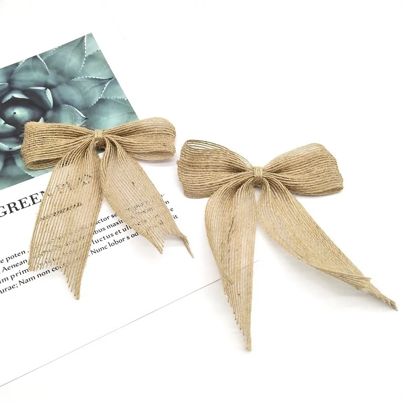 1pcs Natural Burlap Bowknots Jute hessian Bow DIY Craft Accessories Gift Christmas tree Decor Wedding Party Decoration 62544
1pcs Natural Burlap Bowknots Jute hessian Bow DIY Craft Accessories Gift Christmas tree Decor Wedding Party Decoration 62544