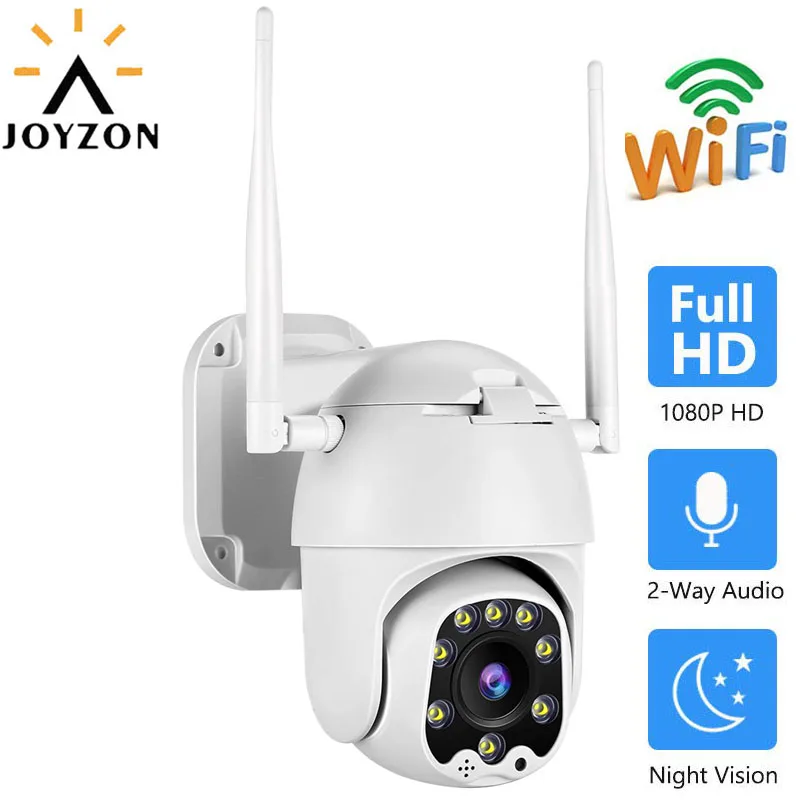JOYZON Outdoor Wireless WiFi IP Security Camera 1080P Home Surveillance Camera for Two-Way Audio,Motion Detection & Night Vision
JOYZON Outdoor Wireless WiFi IP Security Camera 1080P Home Surveillance Camera for Two-Way Audio,Motion Detection & Night Vision