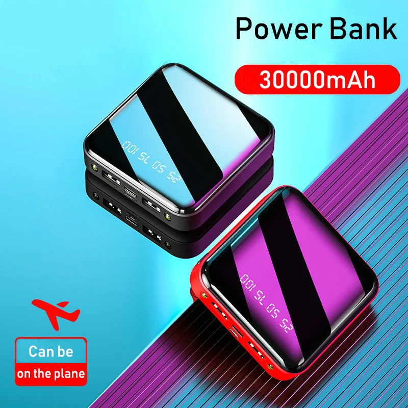 Mini Power Bank 30000mAh For iPhone X Xiaomi Mi Powerbank Pover Bank Charger Dual Usb Ports External Battery Poverbank Portable
Mini Power Bank 30000mAh For iPhone X Xiaomi Mi Powerbank Pover Bank Charger Dual Usb Ports External Battery Poverbank Portable