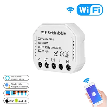 WIFI intelligent on-off device concealed intelligent switch graffiti remote control Alexa google
WIFI intelligent on-off device concealed intelligent switch graffiti remote control Alexa google