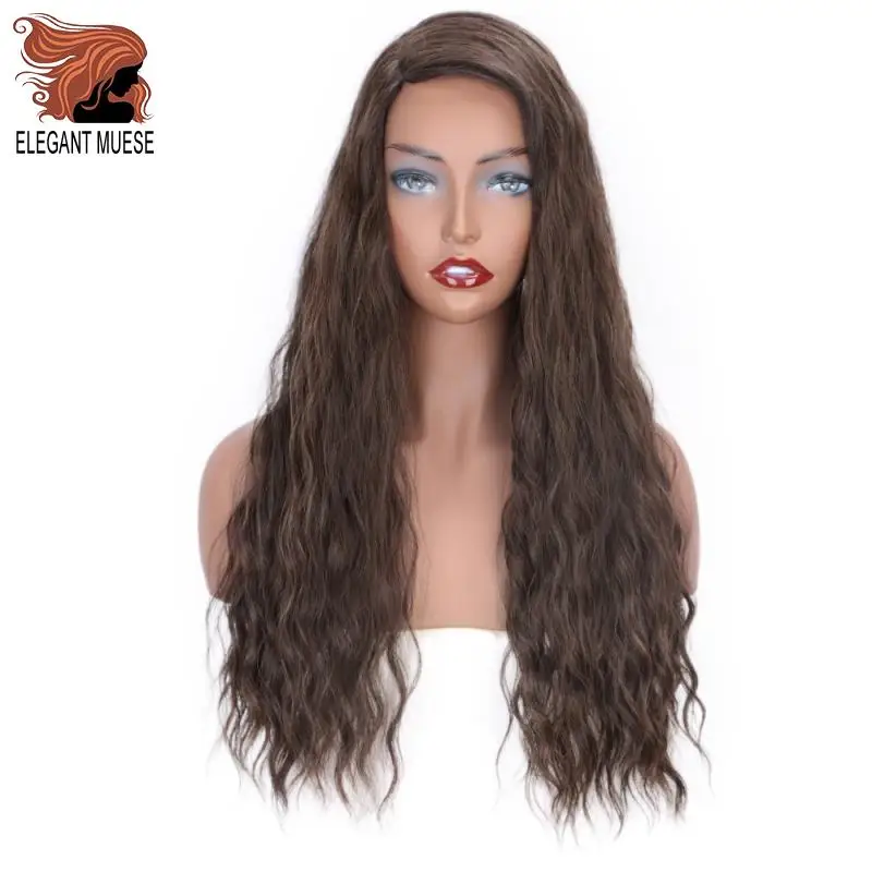 ELEAGNT MUSES Synthetic 24 inches Water Wave Separation Line Lace Dark Brown Length High Temperature Fiber Beauty Women's Wig
ELEAGNT MUSES Synthetic 24 inches Water Wave Separation Line Lace Dark Brown Length High Temperature Fiber Beauty Women's Wig