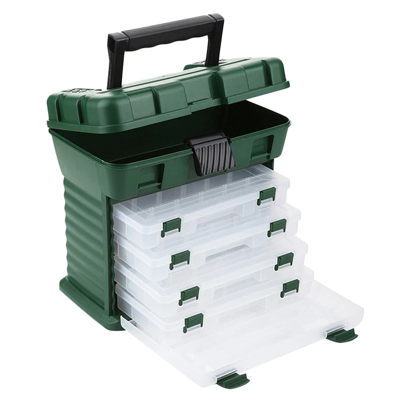 New Product 6 Layer PP+ABS Big Fishing Plastic Tackle Box Handle Waterproof Gear Storage Lure Box Carp Rock Fishing Accessories
New Product 6 Layer PP+ABS Big Fishing Plastic Tackle Box Handle Waterproof Gear Storage Lure Box Carp Rock Fishing Accessories