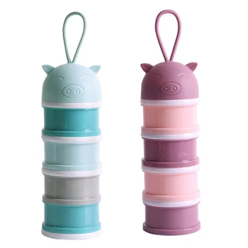 2x 4 Layer Portable Baby Food Storage Box Essential Cartoon Milk Powder Container Independent Tiered Storage Box Cartoon Pig Mil
2x 4 Layer Portable Baby Food Storage Box Essential Cartoon Milk Powder Container Independent Tiered Storage Box Cartoon Pig Mil