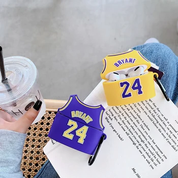 3D Kobe Bryant No. 24 Basketball Jersey Protection Cover Soft Shockproof Silicone Wireless Bluetooth For Airpods 1/2 pro Case
3D Kobe Bryant No. 24 Basketball Jersey Protection Cover Soft Shockproof Silicone Wireless Bluetooth For Airpods 1/2 pro Case