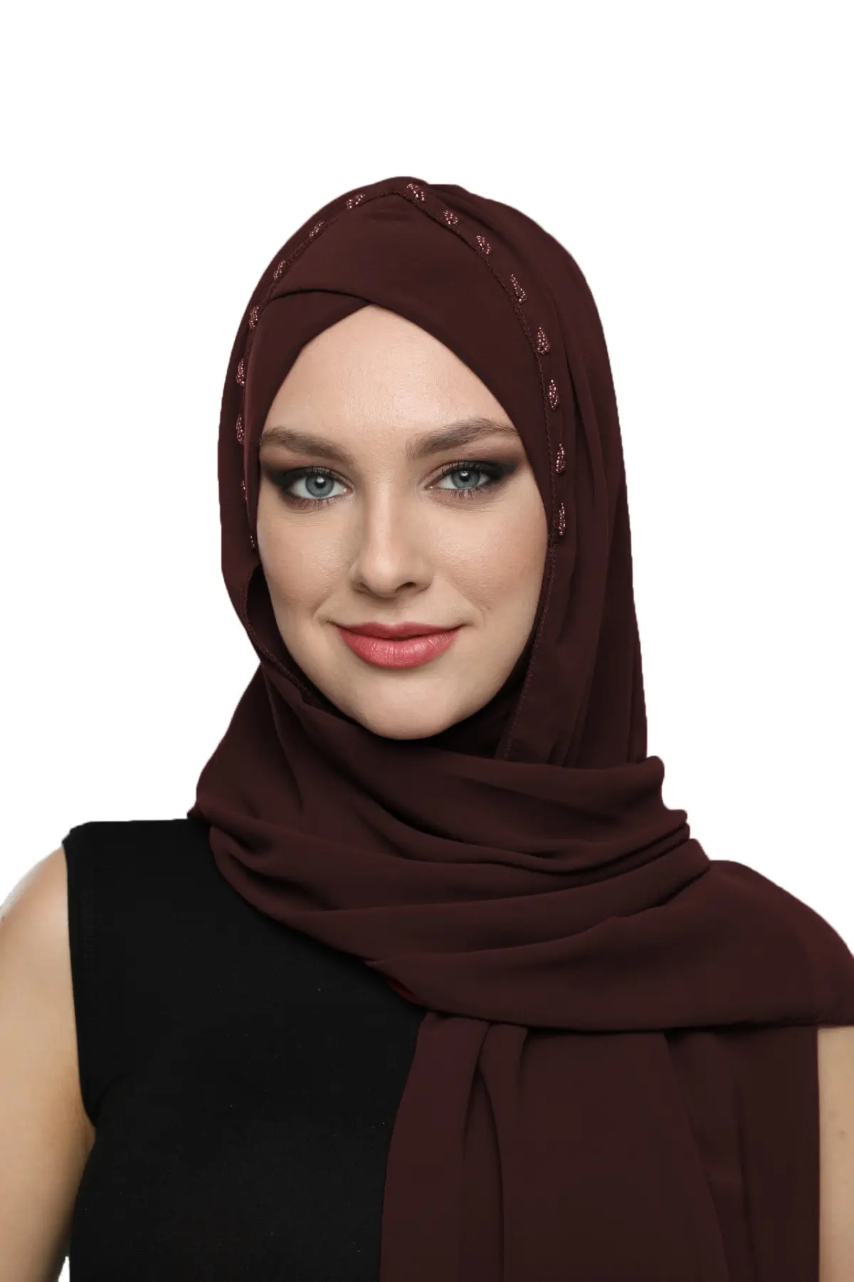 

2022 New Fashion Shawl Plug & Use Beaded Ready Made Turban Hijab Bonnet Scarf Cancer Cap Special Women Product Beret Bandana Muslim Chemo All Season Rib Pearl Prayer Head
