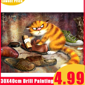 Full Square/Round Drill 5D DIY Diamond Painting Funny Cat Pattern Diamond Embroidery Cross Stitch Animal Mosaic Home Decor Gift
Full Square/Round Drill 5D DIY Diamond Painting Funny Cat Pattern Diamond Embroidery Cross Stitch Animal Mosaic Home Decor Gift