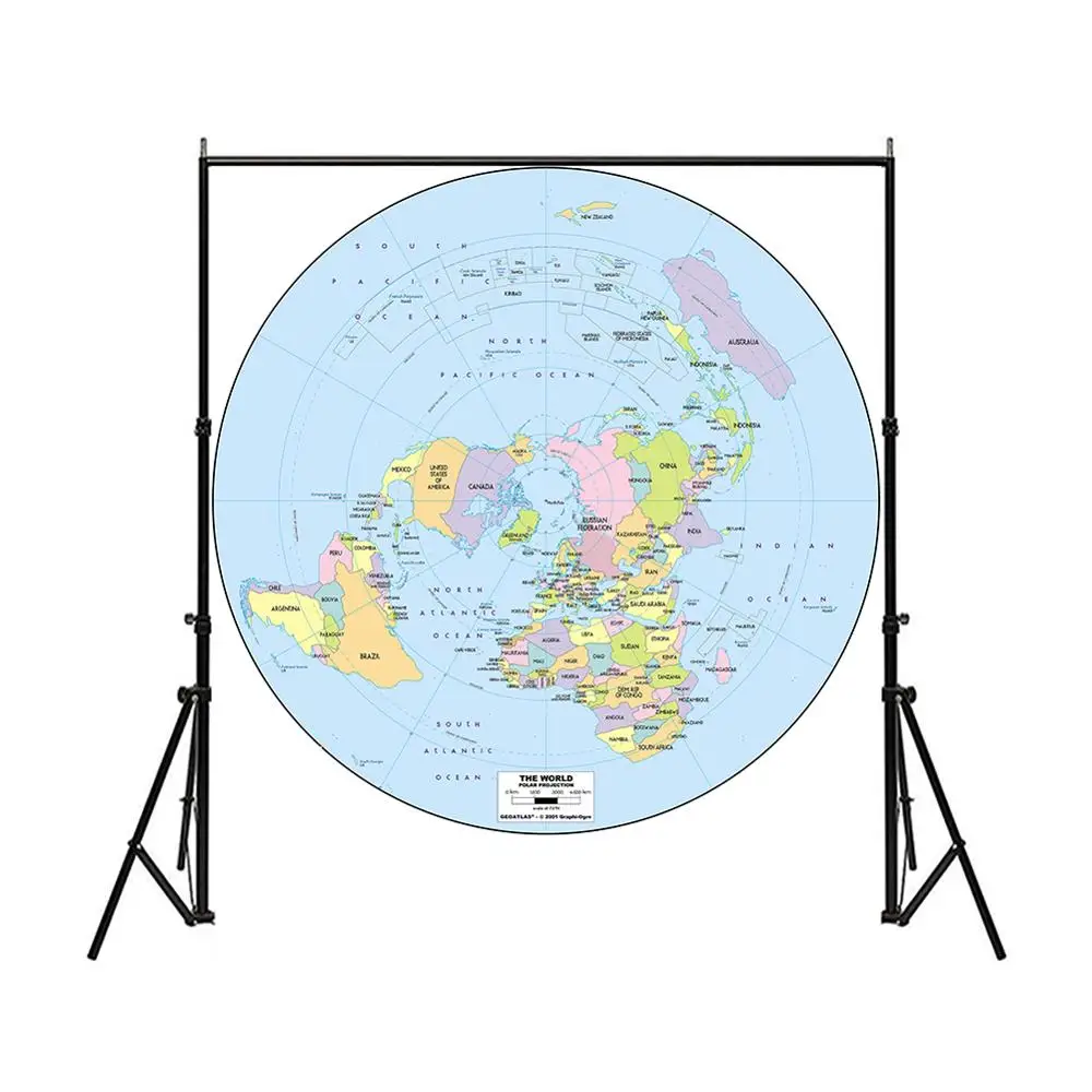 150x150cm Polar Projection World Map Non-woven Waterproof Spray World Map Without National Flag
150x150cm Polar Projection World Map Non-woven Waterproof Spray World Map Without National Flag