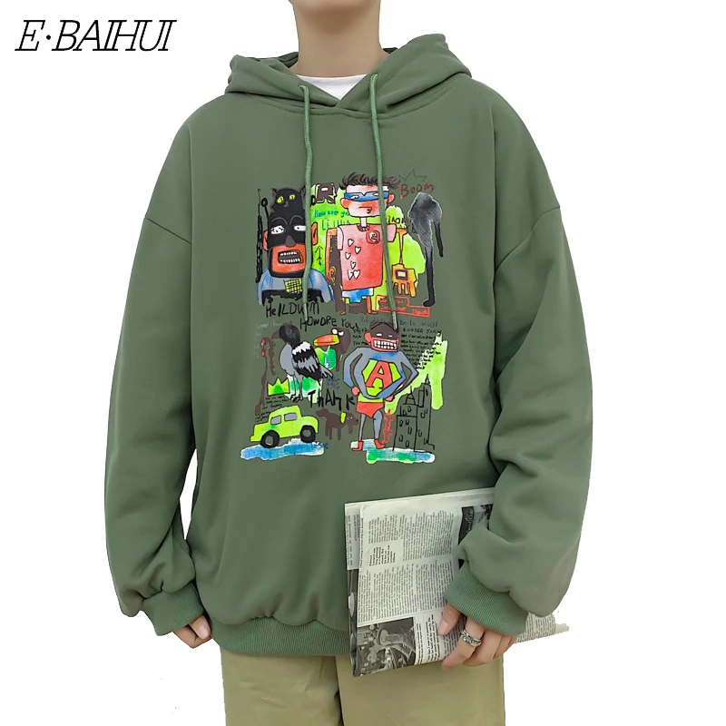 E-BAIHUI Thin Fleece Men's Hooded Spring and Autumn Style Korean Version Trend Sports and Leisure Loose Hoodie Jacket Men
E-BAIHUI Thin Fleece Men's Hooded Spring and Autumn Style Korean Version Trend Sports and Leisure Loose Hoodie Jacket Men