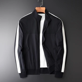 New Spring And Autumn Sleeve Contrast Color Jackets Hight Qulity Fashion Thin Casual Slim Fit Stand Collar Jcaket M-4XL
New Spring And Autumn Sleeve Contrast Color Jackets Hight Qulity Fashion Thin Casual Slim Fit Stand Collar Jcaket M-4XL