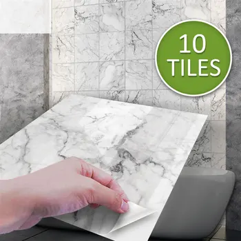 10 pcs/1 set Kitchen Decoration Marble Stickers Waterproof Removable Bathroom Wall Cover Wallpaper Home Design Decor Tile Decals
10 pcs/1 set Kitchen Decoration Marble Stickers Waterproof Removable Bathroom Wall Cover Wallpaper Home Design Decor Tile Decals