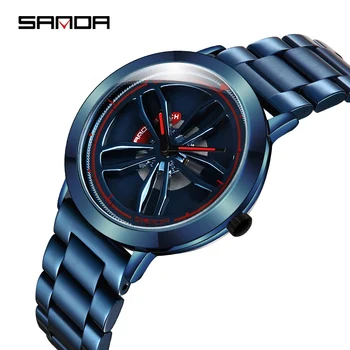 SANDA Men's Fashion Casual Watch Military Quartz Wristwatches Stainless Steel Wristwatch Rotating Wheel Dial Relogio Masculino
SANDA Men's Fashion Casual Watch Military Quartz Wristwatches Stainless Steel Wristwatch Rotating Wheel Dial Relogio Masculino
