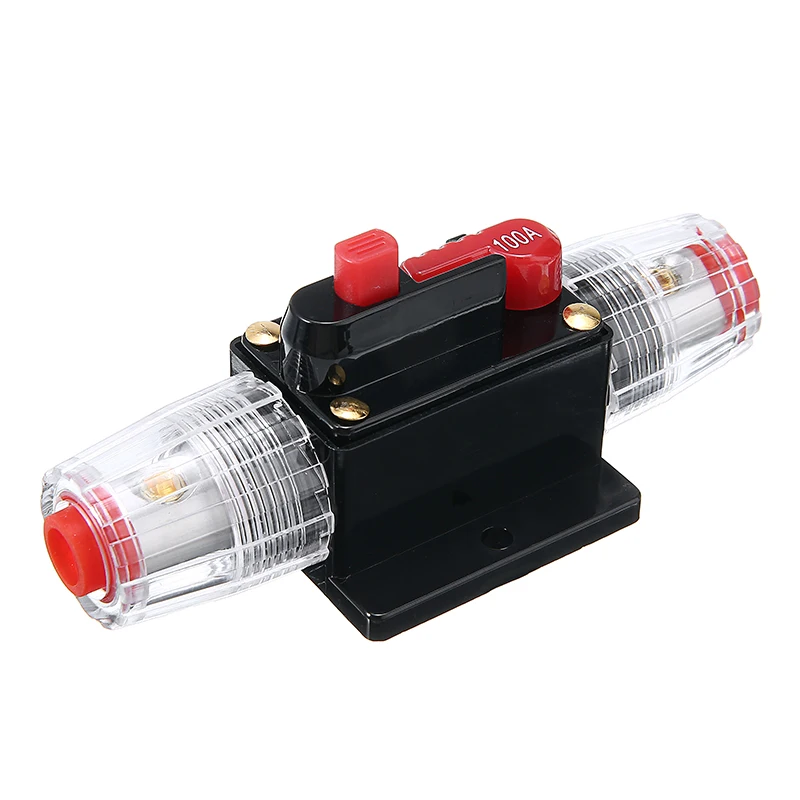 100A 12V Car Truck Audio Amplifier Circuit Breaker Fuse Holder AGU Style Stereo Amplifier Refit Fuse Adapter Fits 4 8 Gauge Wire
100A 12V Car Truck Audio Amplifier Circuit Breaker Fuse Holder AGU Style Stereo Amplifier Refit Fuse Adapter Fits 4 8 Gauge Wire