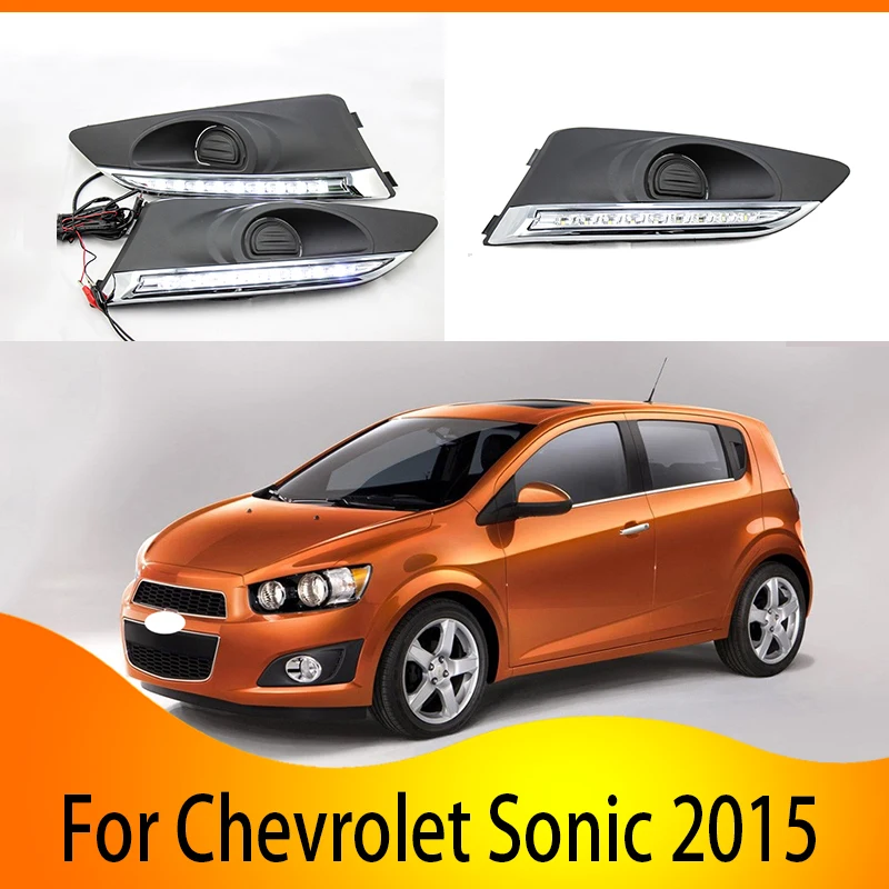 2pcs For Chevrolet AVEO 2011-2013 or Sonic 2015 LED Daytime Driving Running Light 6000K White Light Turn Yellow Light
2pcs For Chevrolet AVEO 2011-2013 or Sonic 2015 LED Daytime Driving Running Light 6000K White Light Turn Yellow Light