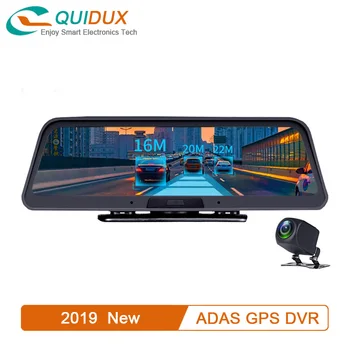 4G ADAS Car DVR 10" IPS screen with Rearview Camera Android 5.1 GPS Navi Wifi 1080P dashcam Video Recorder Parking monitor