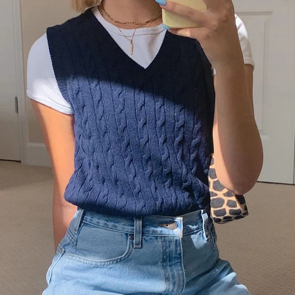 hunter-wish Women Knitted Cropped Sweater Vest Tank Tops Sleeveless V Neck Fall Preppy Style Casual Clothing Female
hunter-wish Women Knitted Cropped Sweater Vest Tank Tops Sleeveless V Neck Fall Preppy Style Casual Clothing Female