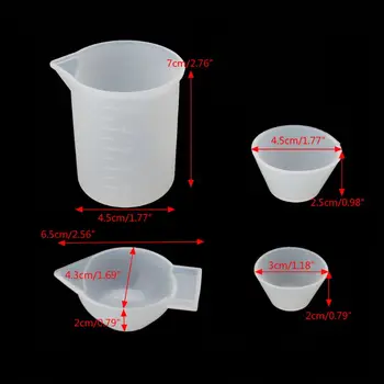 4Pcs Silicone Mixing Cups Measuring Cups 100ml 10ml DIY Resin Jewelry Tools Kit 23GE
4Pcs Silicone Mixing Cups Measuring Cups 100ml 10ml DIY Resin Jewelry Tools Kit 23GE