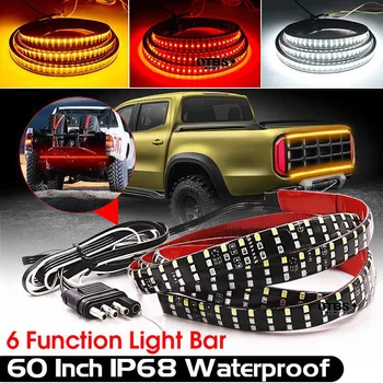NEW 60" Triple Row 5-Function Truck Tailgate LED Strip Light Bar with Reverse Brake Turn Signal for SUV RV Trailer
NEW 60" Triple Row 5-Function Truck Tailgate LED Strip Light Bar with Reverse Brake Turn Signal for SUV RV Trailer