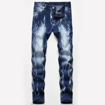 2020 young men stretch three color jeans spliced straight washed white jeans
2020 young men stretch three color jeans spliced straight washed white jeans