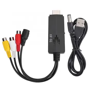 For HDMI to AV RCA 1080P HD Converter Adapter Cable Male to Female for TV VCR DVD computer cable sleeve
For HDMI to AV RCA 1080P HD Converter Adapter Cable Male to Female for TV VCR DVD computer cable sleeve