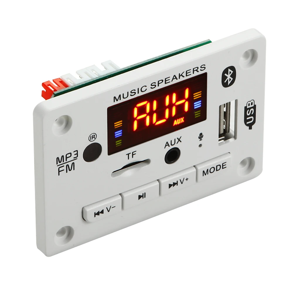 VICFINE Microphone Handsfree 5v-12v Bluetooth5.0 MP3 Decoding Board Module Wireless Car USB MP3 Player TF Card Slot / USB / FM
VICFINE Microphone Handsfree 5v-12v Bluetooth5.0 MP3 Decoding Board Module Wireless Car USB MP3 Player TF Card Slot / USB / FM