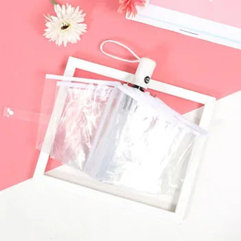 Eight Bones Transparent Wedding Automatic Umbrella Color Edge Rain Sunshade Triple Folding Compact Cute Ultra Light Romantic
Eight Bones Transparent Wedding Automatic Umbrella Color Edge Rain Sunshade Triple Folding Compact Cute Ultra Light Romantic