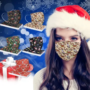 50pc Adult Mask Disposable Face Mask 3ply Nonwove Ear Loop Маска Christmas Santa Elk Print Mascarillas Multi-purpose Mouth Caps
50pc Adult Mask Disposable Face Mask 3ply Nonwove Ear Loop Маска Christmas Santa Elk Print Mascarillas Multi-purpose Mouth Caps