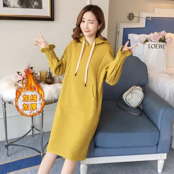 Pregnant Women Autumn Clothing Dress Style Winter Long-sleeved Upper Garment Nursing Hoodie Dress Brushed And Thick
Pregnant Women Autumn Clothing Dress Style Winter Long-sleeved Upper Garment Nursing Hoodie Dress Brushed And Thick