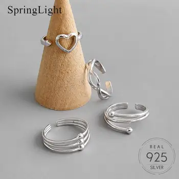 Springlight Unique Multi-layer Line Woven Love Sleeve Open Ring Real 925 Sterling Silver Handmade Fine Jewelry Rings for Women
Springlight Unique Multi-layer Line Woven Love Sleeve Open Ring Real 925 Sterling Silver Handmade Fine Jewelry Rings for Women