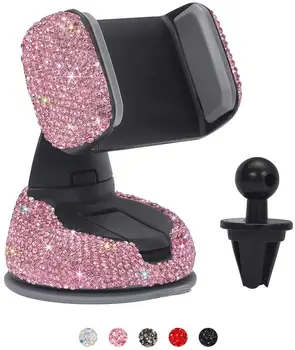 Bling Car Phone Mount Rhinestone Crystal Car Interior Decoration Universal Cell Phone Holder Clip with Air Vent Base for Dashboa
Bling Car Phone Mount Rhinestone Crystal Car Interior Decoration Universal Cell Phone Holder Clip with Air Vent Base for Dashboa