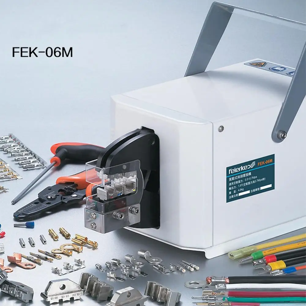 FEK-06M Pneumatic Type Crimping pliers Machine Air Crimper for Different Terminals Cable tools Wire Crimp Tool
FEK-06M Pneumatic Type Crimping pliers Machine Air Crimper for Different Terminals Cable tools Wire Crimp Tool