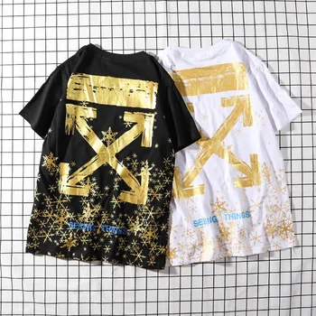 OFF white- 2020 street hip hop T Shirt Mens Golden cotton T-shirts Summer Skateboard Boy Skate High quality Short sleeve T shirt
OFF white- 2020 street hip hop T Shirt Mens Golden cotton T-shirts Summer Skateboard Boy Skate High quality Short sleeve T shirt