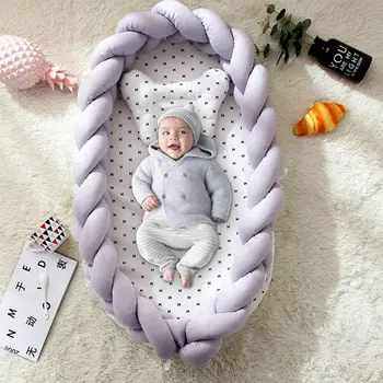 Portable Baby Knit Crib Newborn Sleeping Nest Soft Breathable Cotton Lounger GXMB 
Portable Baby Knit Crib Newborn Sleeping Nest Soft Breathable Cotton Lounger GXMB