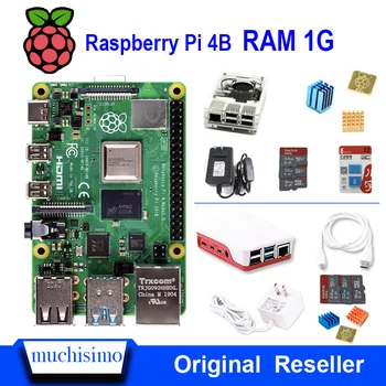 Official Raspberry Pi 4 Model B 4B with RAM 1GB 1.5GHz 2.4/5.0 GHz WIFI Bluetooth 5.0 Case Cooling Heatsink Power Supply 2019
Official Raspberry Pi 4 Model B 4B with RAM 1GB 1.5GHz 2.4/5.0 GHz WIFI Bluetooth 5.0 Case Cooling Heatsink Power Supply 2019