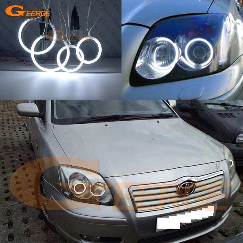 Для Toyota Avensis T25 2003 2004 2005 предлицевая сторона отличный ультра яркий CCFL ангельские