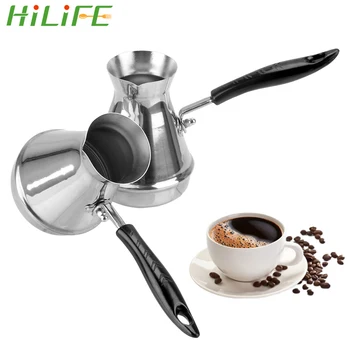 HILIFE Butter Melting Pot Coffee Utensils Kitchen Tools European Long Handle Moka Pot Stainless Steel Turkish Coffee Pot
HILIFE Butter Melting Pot Coffee Utensils Kitchen Tools European Long Handle Moka Pot Stainless Steel Turkish Coffee Pot