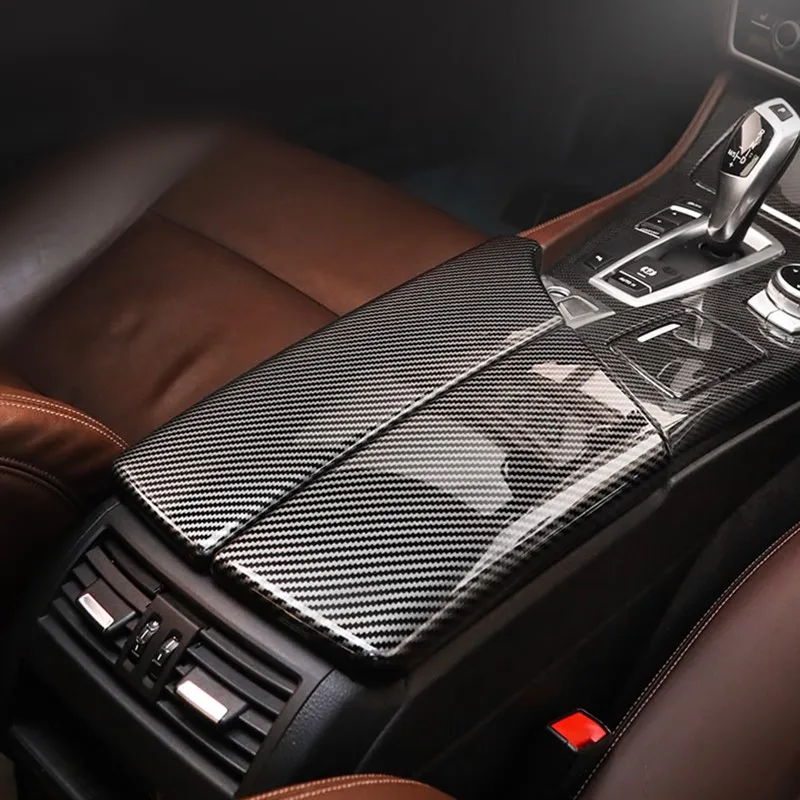 Защитный чехол для центрального подлокотника BMW 5 Series F10 2011 2017 LHD из углеродного