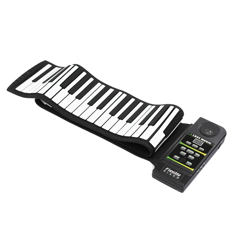 Портативная клавиатура для пианино электронный ролл-ап динамик и соединительная