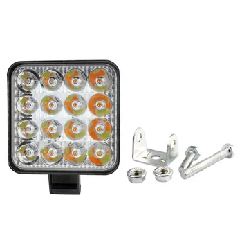 16-LED Car Work Light 48W Dual Color White/Yellow Off-road Inspection Lamp Imported LED High Power Chip (10-60V)
16-LED Car Work Light 48W Dual Color White/Yellow Off-road Inspection Lamp Imported LED High Power Chip (10-60V)