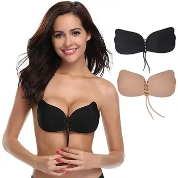 Halyuhn Adhesive Bra Women's Breathable Sticky Bra Self Adhesive Invisible Bra Strapless Backless Push up Bra 
Halyuhn Adhesive Bra Women's Breathable Sticky Bra Self Adhesive Invisible Bra Strapless Backless Push up Bra